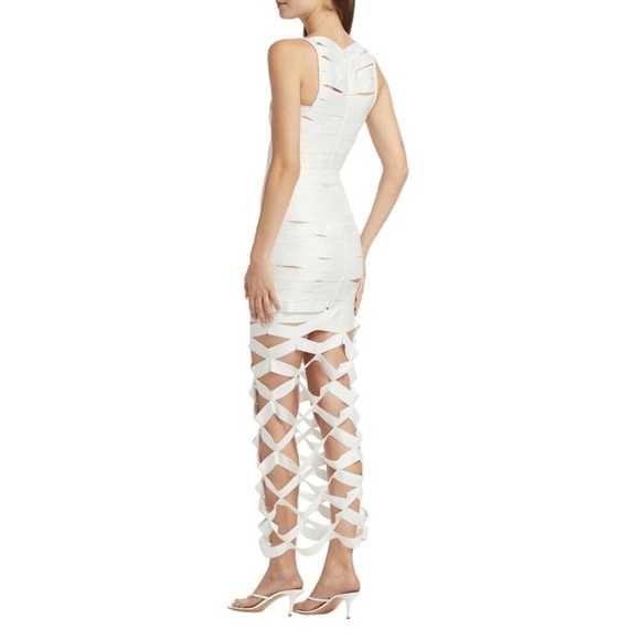 Alexander Wang Staggered Elastic Midi-Dress - Picture 6 of 11